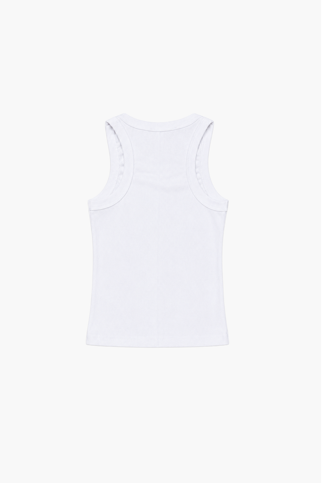 XNO "Coded" Girls White Rib Tank Top